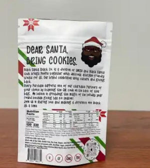 Black Santa Oatmeal Chocolate Chip Cookies - 2-Pack