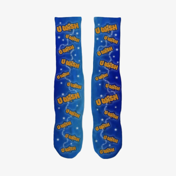 UWish All-Over-Print Socks - Blue