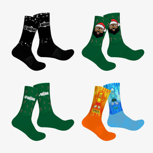 UWish x Black Santa Socks (4 pk bundle) - 20% Discount