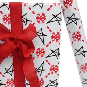 Stars and Flakes Wrapping Paper