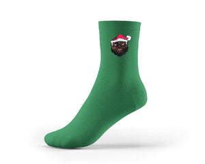Black Santa Socks